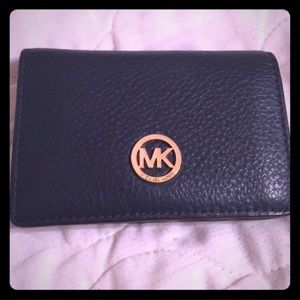 Michael Kors  wallet medium slim navy blue